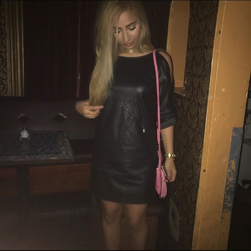 Leather dress